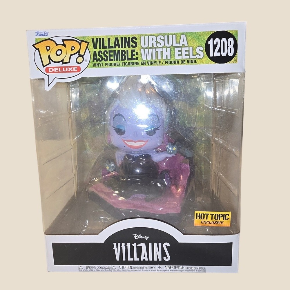 Funko Pop Deluxe Disney Villains Ursula With Eels Hot Topic Exclusive 1208 New